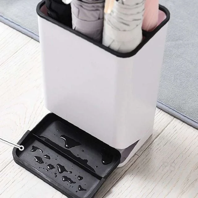우산꽂이 블루화이트 우산정리함통 카페현관우산꽂이