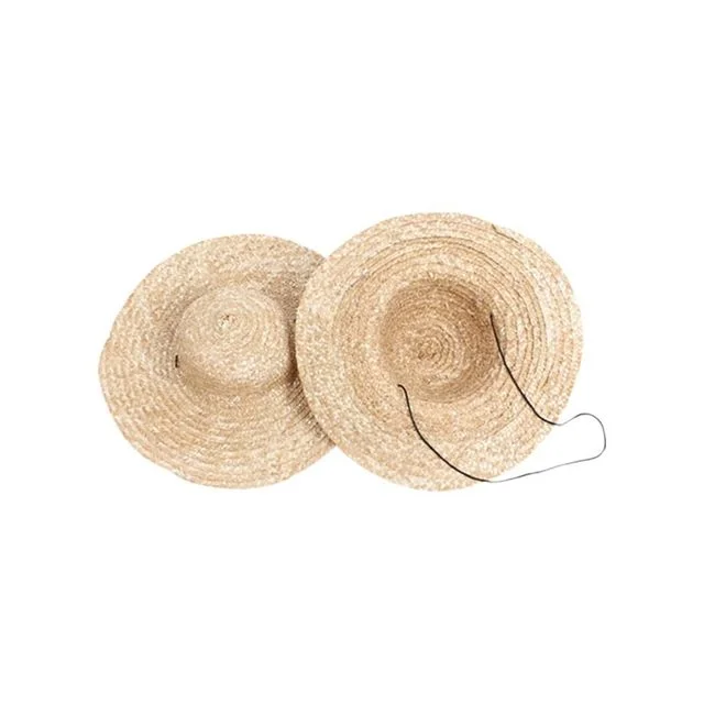 밀짚모자 농부 여름 벙거지 챙넓은 여성 대형 라탄 농사 왕골모자