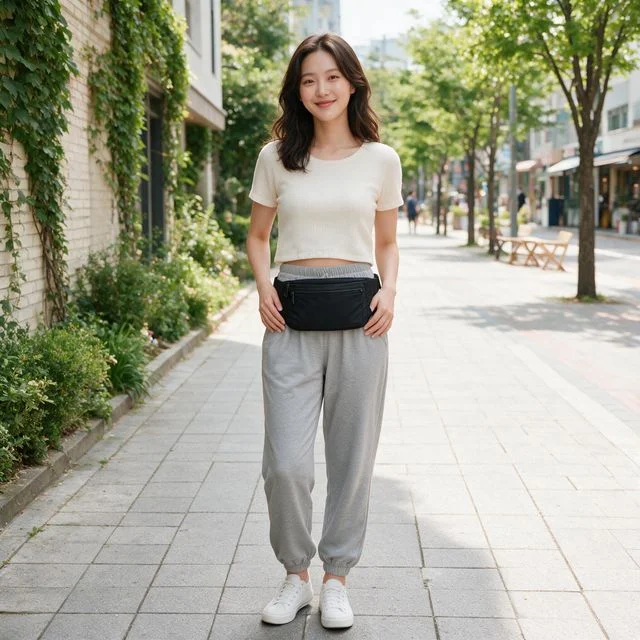 러닝 벨트 허리 파우치 도난방지 조깅 스포츠 힙색 마라톤 산책 운동용 3컬러