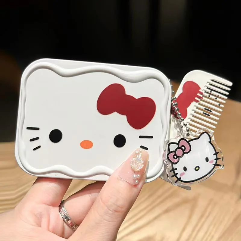 인기 kt거울 메이크업 휴대 미러 빗 일체 세트 상세3