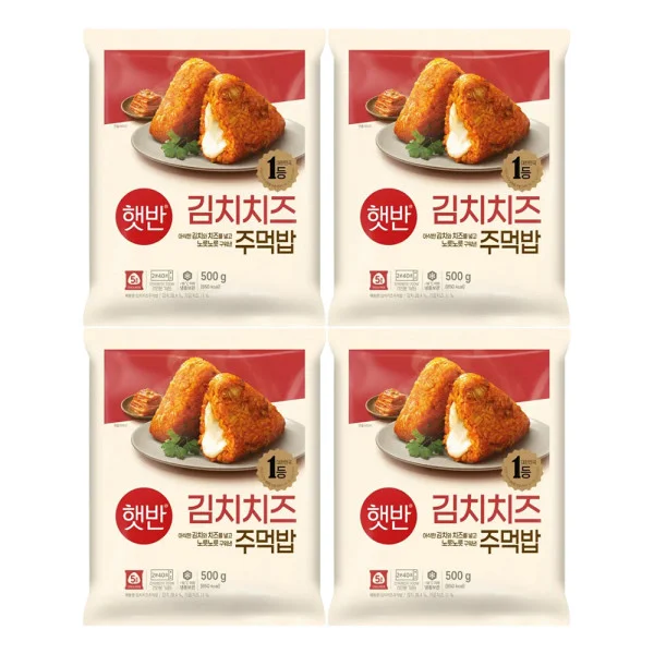 즉석밥쿡반 주먹밥 김치치즈500gX 4개 상세1