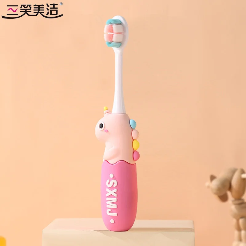 유니콘칫솔 산샤오 메이지 어린이 칫솔 부드러운 털 잇몸 케어 3-6-12세 초등학생 아기 상세2