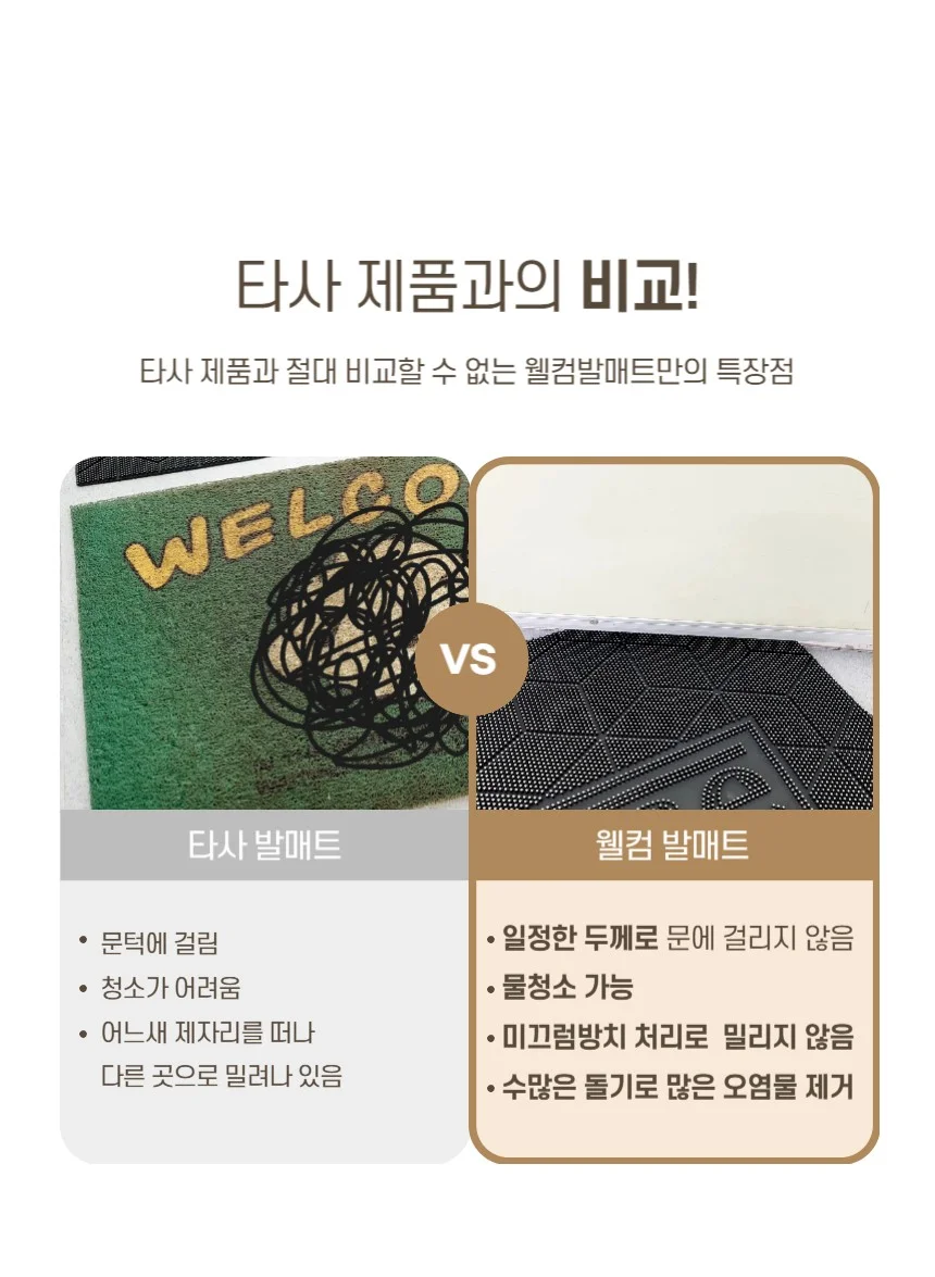 PVC 업소용 사무실 출입구 웰컴 현관 발매트 신형 상세4