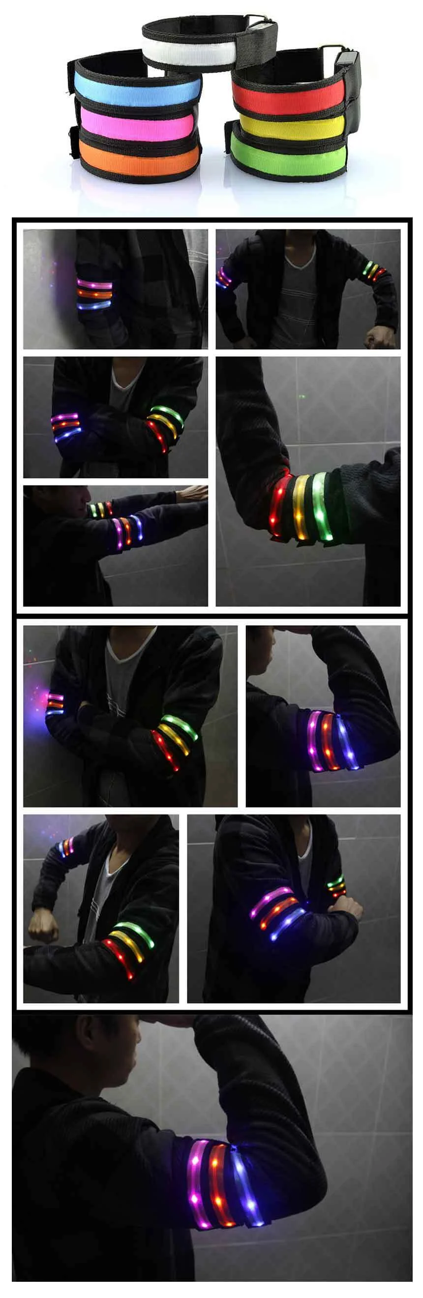 암밴드 LED 1구 그린 LED소품 LED밴드 상세3