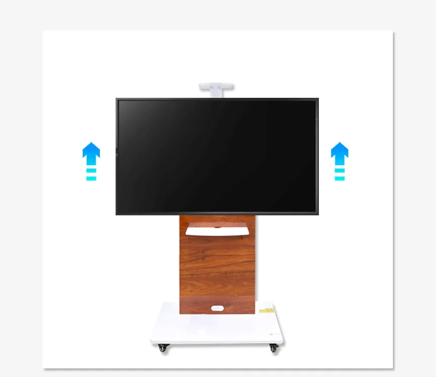 티비 TV 거치대 T60 이동식 스탠드 선반 원목 상세3