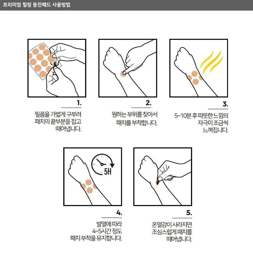 동전패드 120매 탑 동전패드 프리미엄 힐링 동전패드 상세5