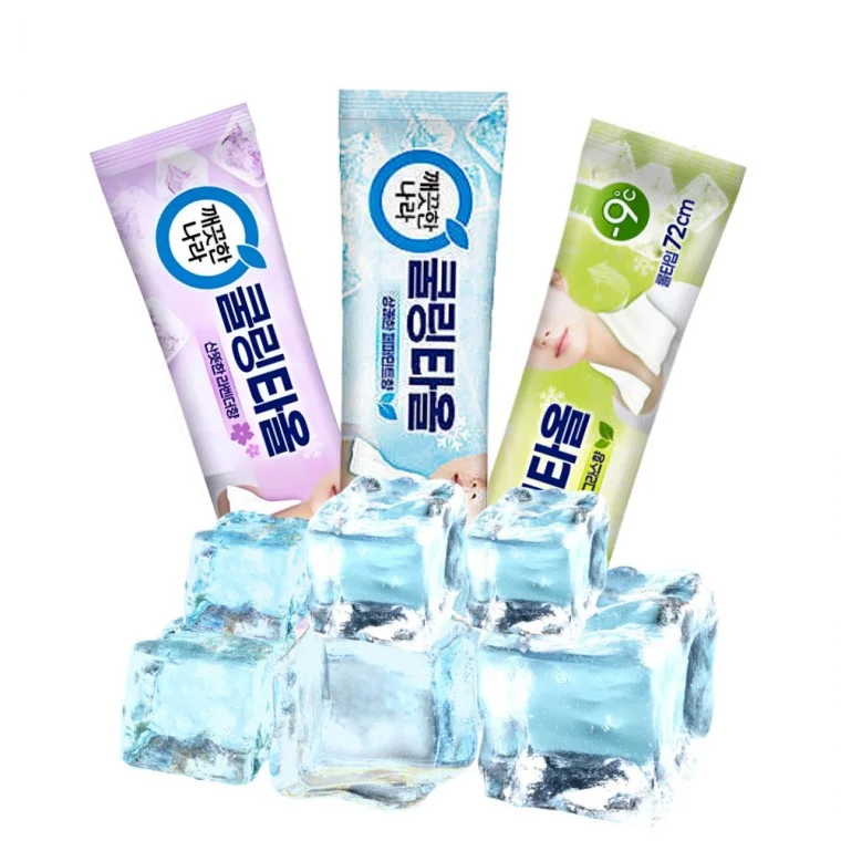 LW 깨끗한나라 일회용 쿨링타올 등산 러닝 헬스 골프 대형 물티슈