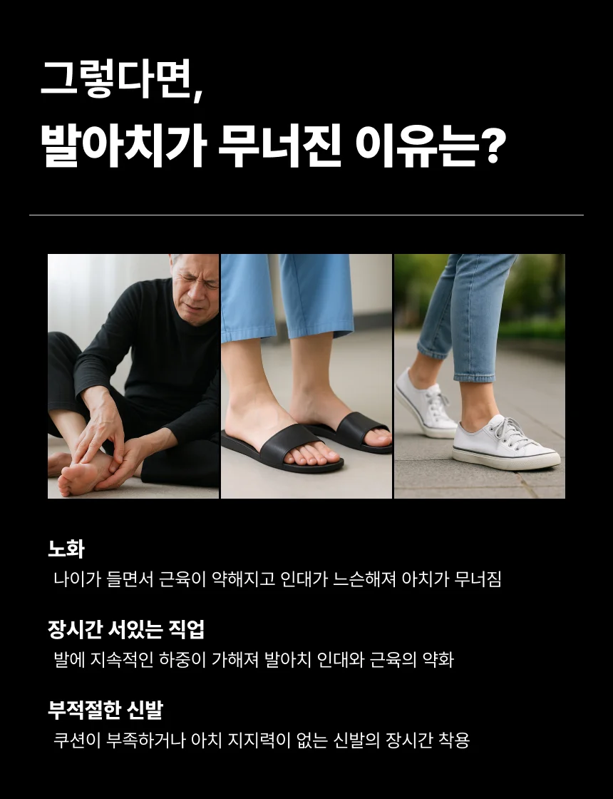 아치형 발바닥 지압 깔창 구두깔창 운동화인솔 상세5