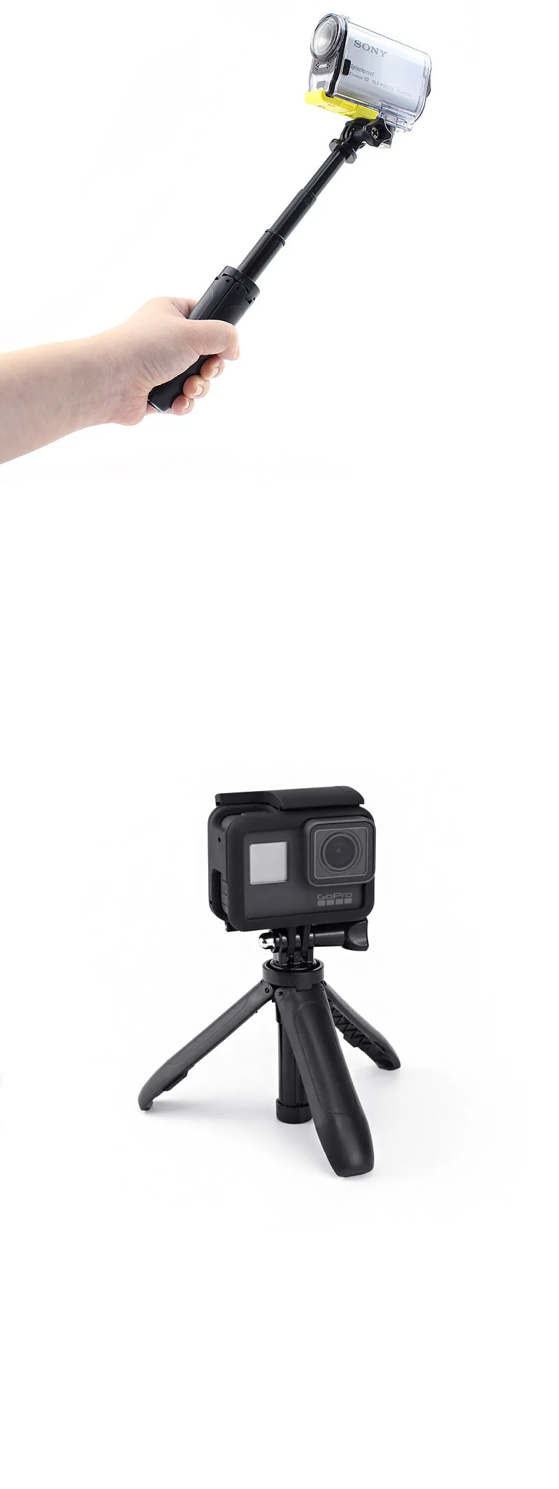 액션캠 셀카봉 삼각대 소니 X3000 dji 오즈모 인비츠 상세3