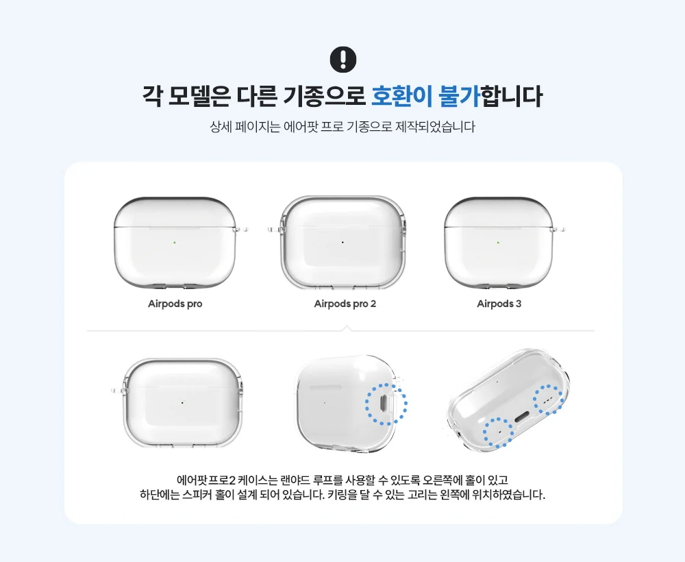 트래블 여행 티켓 투명 에어팟프로 2세대 3세대 4세대 클리어 케이스 상세1
