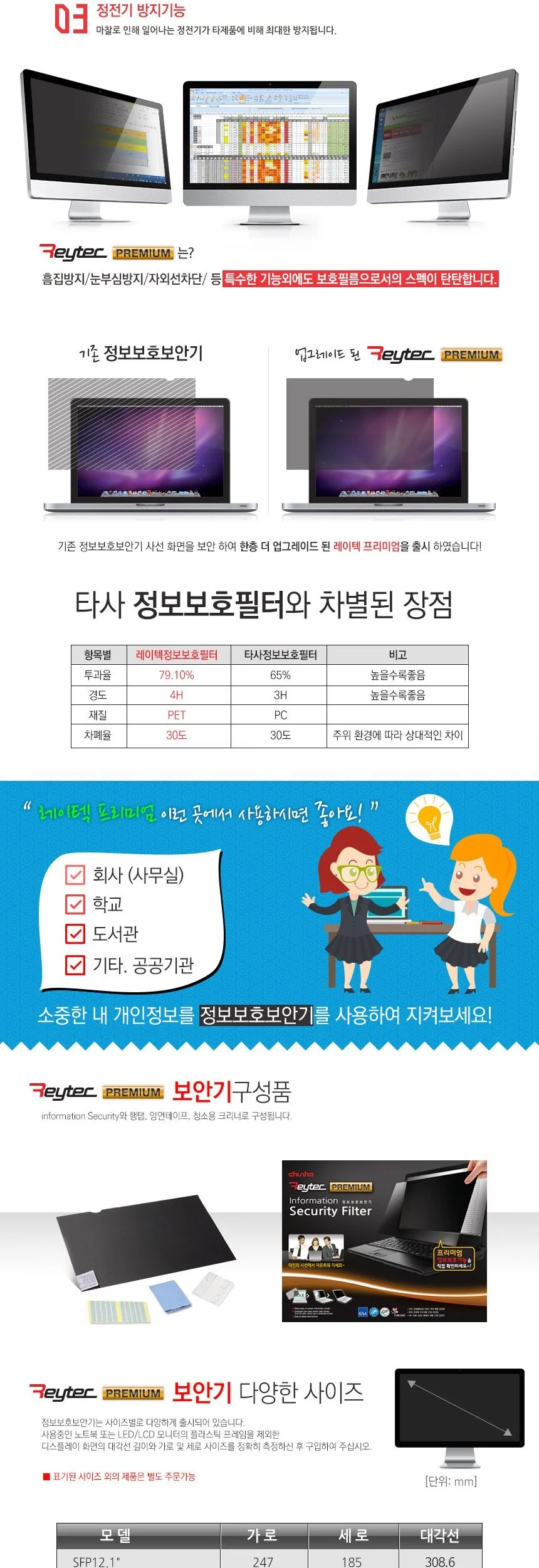 SFP30 레이텍 정보보안기 보안필름 646.7x404.4 상세4