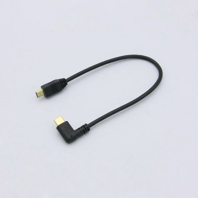 USB 3.1 젠더 Type C Mini 5P M Type C M 꺾임 25cm