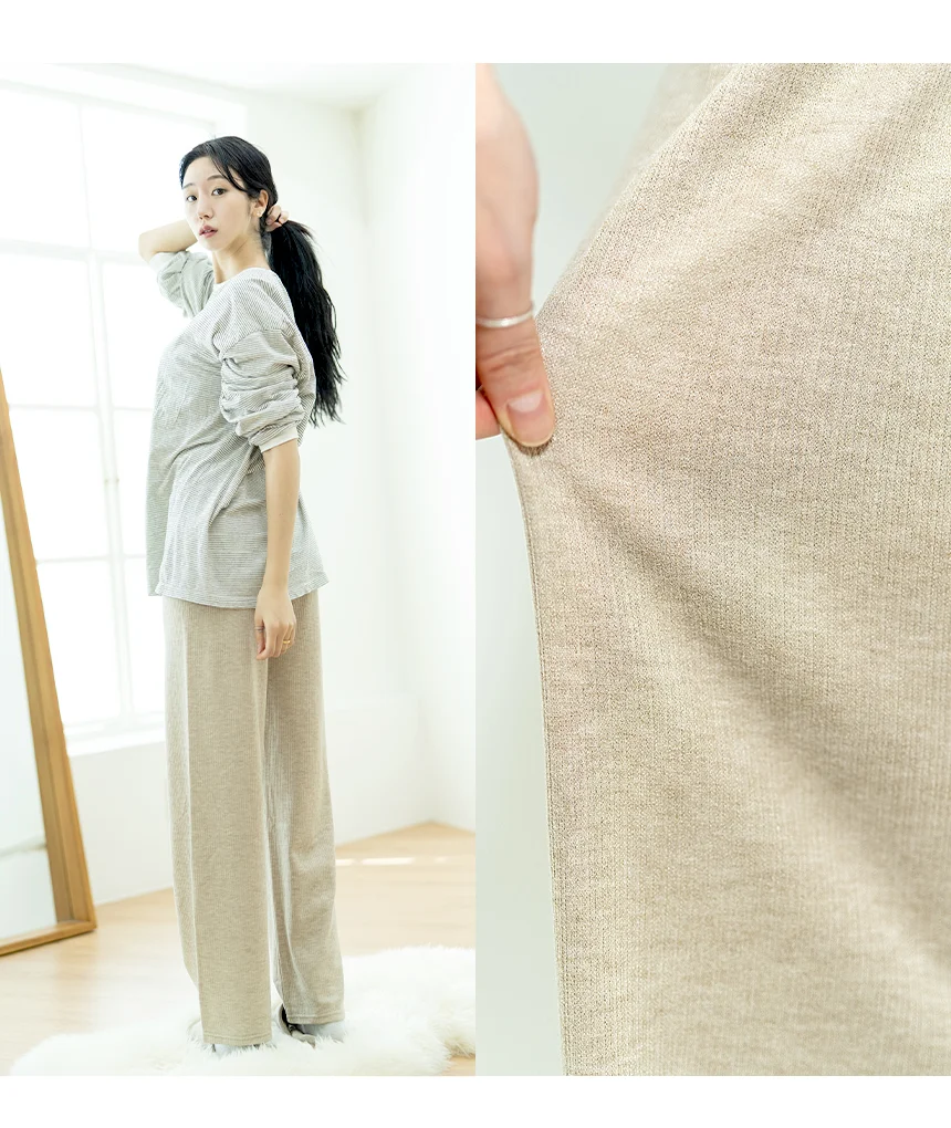 휘뚜루마뚜루 여름 여성바지 와이드밴딩팬츠 5color 상세4