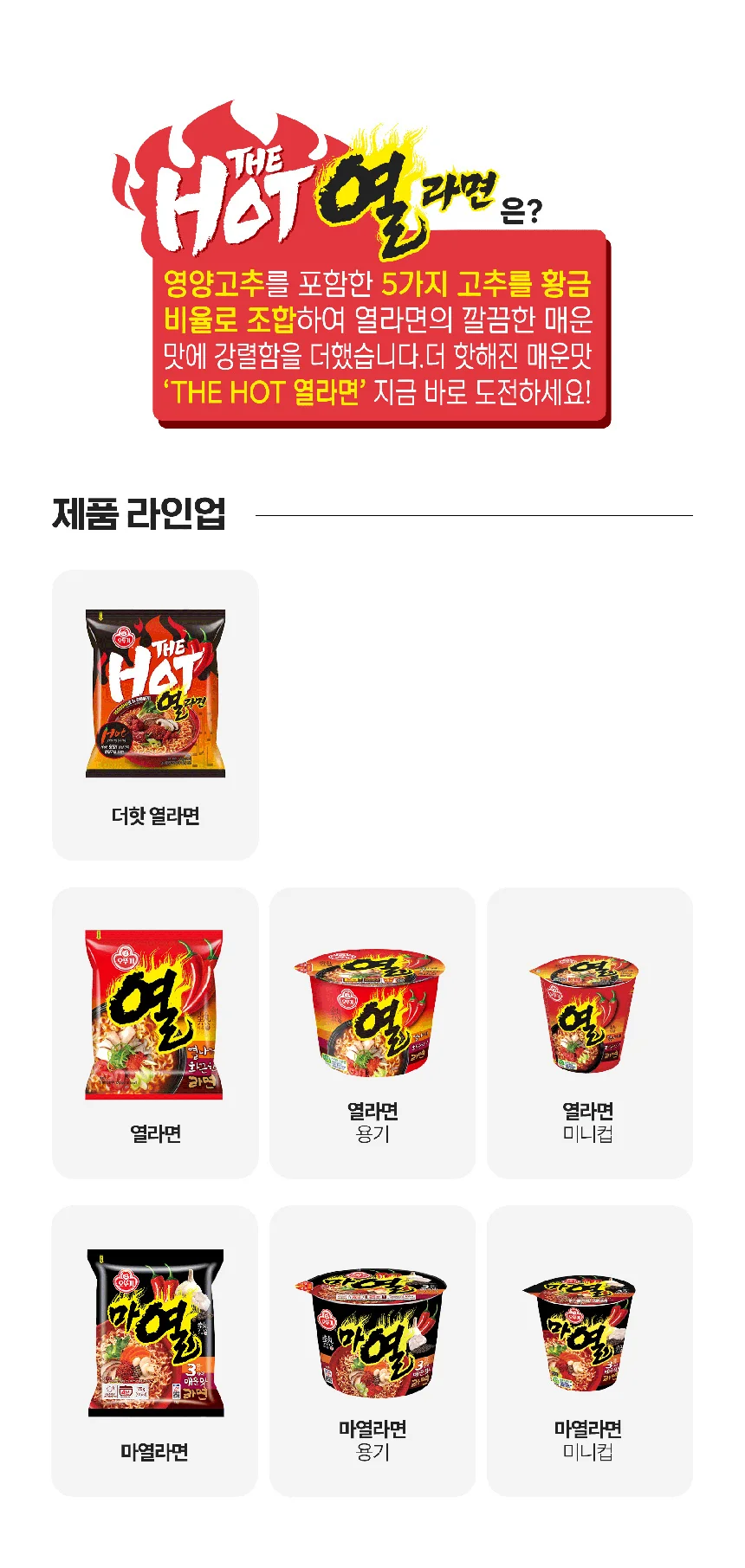더핫열라면 120G 4개 X 8개 상세5