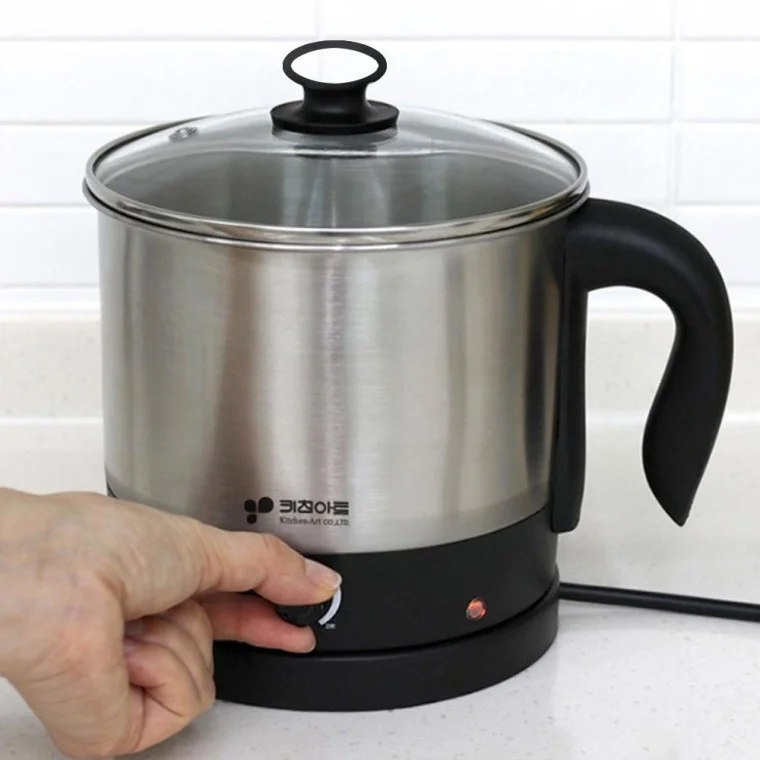 키친 아트 허브 멀티 포트 1.8L 라면 쿠커 전기냄비