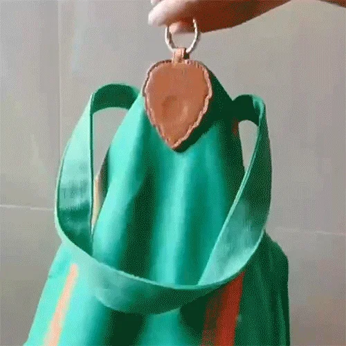 나뭇잎모양 키링 모자 보관 모자클립 모자집게 키홀더 상세2
