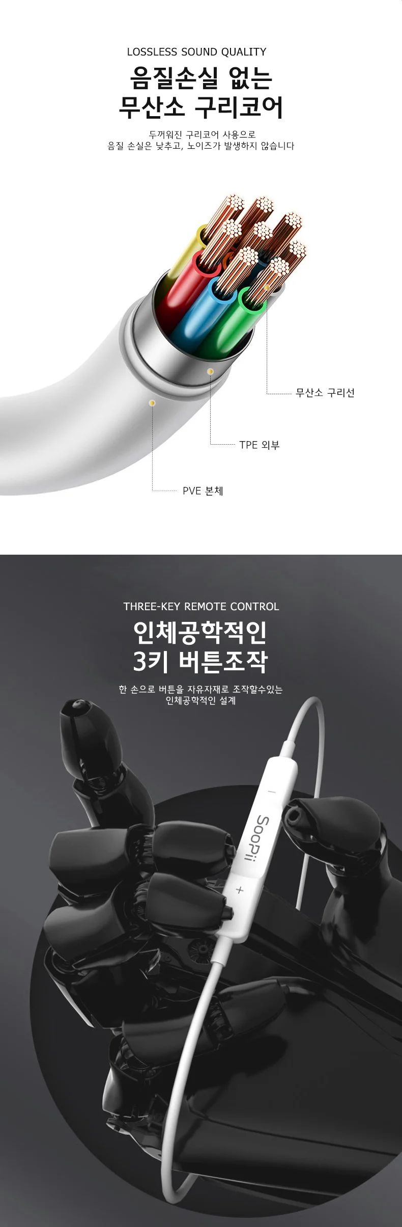 Soopii USB겸용 C타입 이어폰 상세4