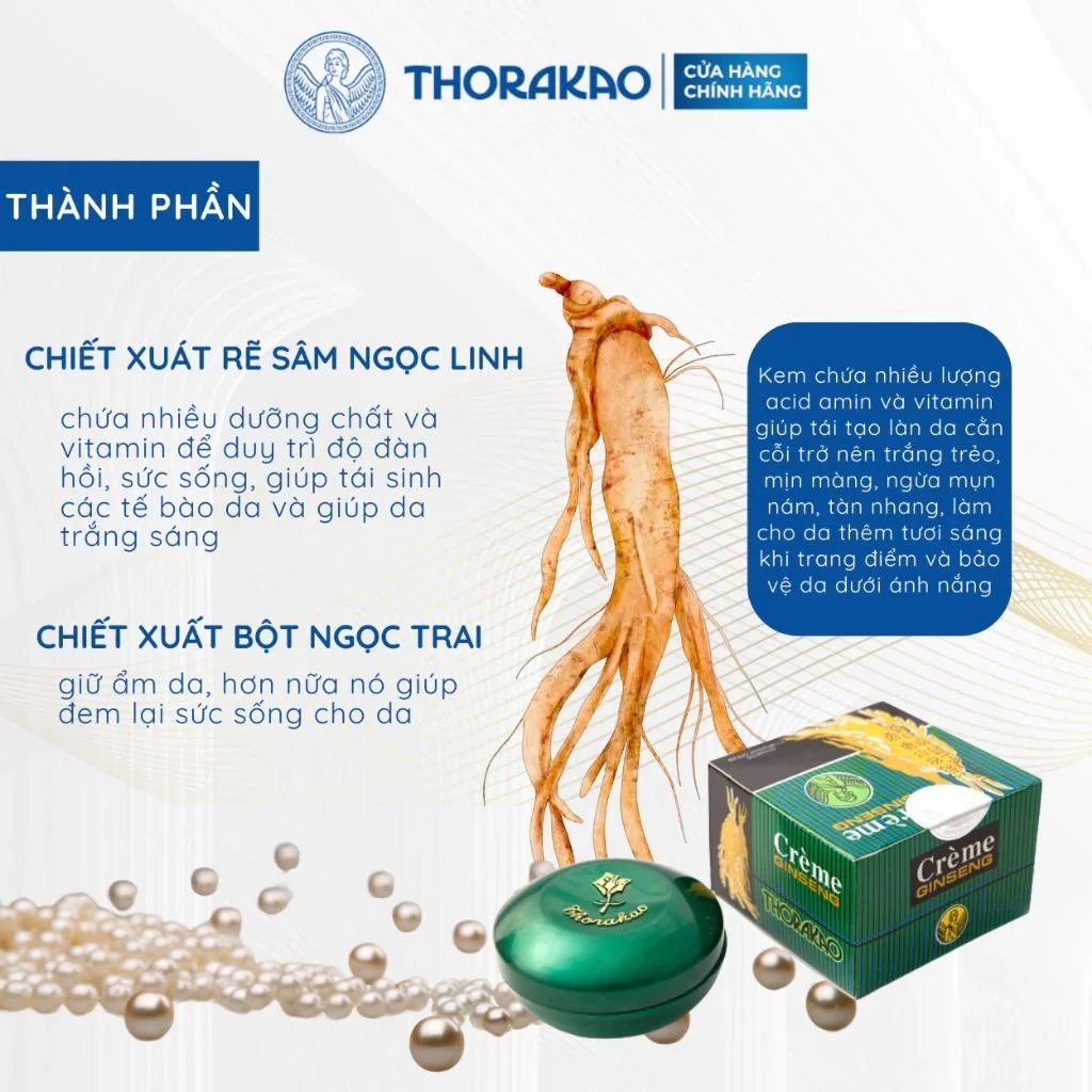 THORAKAO ginseng 토라카오 인삼 크림 7g 2개 - kem sam 상세2