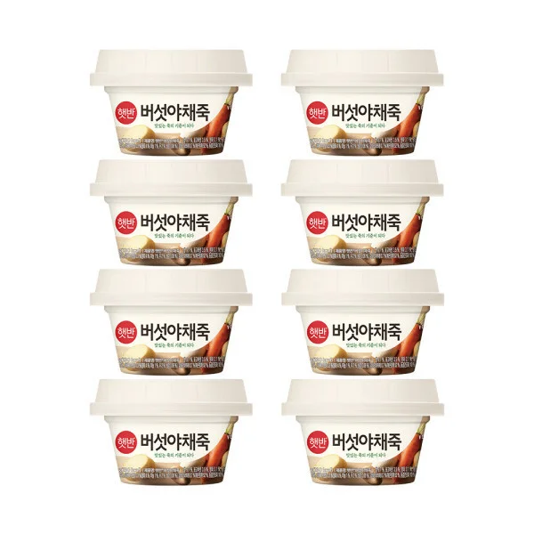 즉석밥 버섯야채죽 268G 8개 상세1
