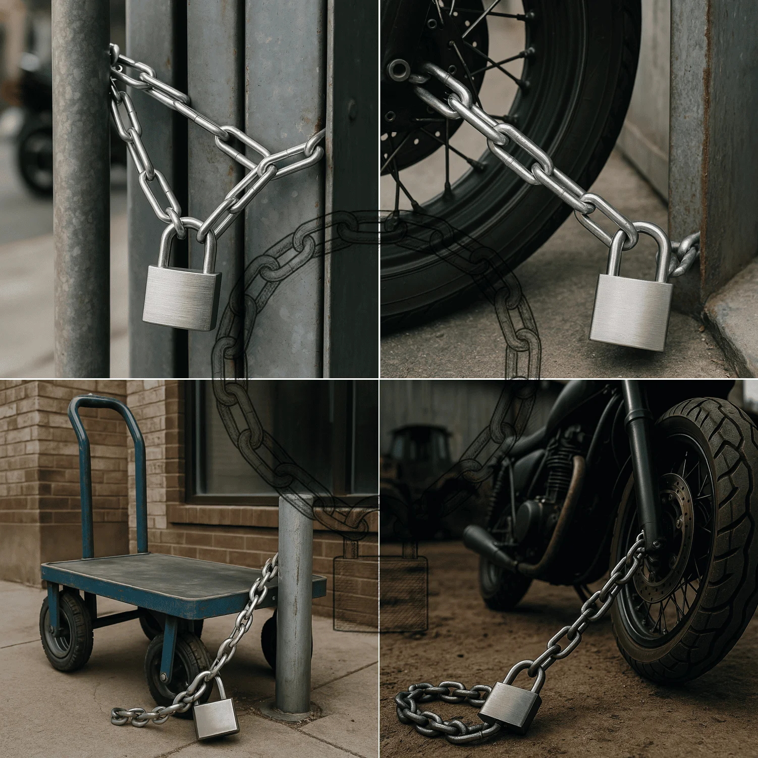 스테인리스 자물쇠 72cm 자전거 오토바이 번호키 잠금장치 상세2