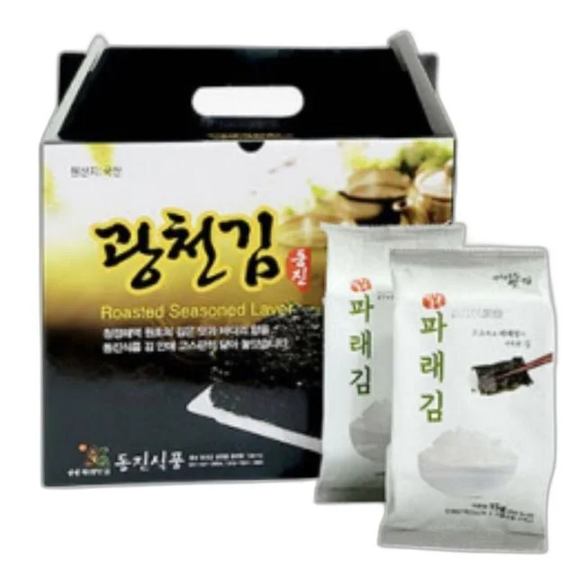 광천김 선물세트 파래식탁김 15gx12봉 간편식 조미김 명절 추석 김선물세트 선물용김 답례품