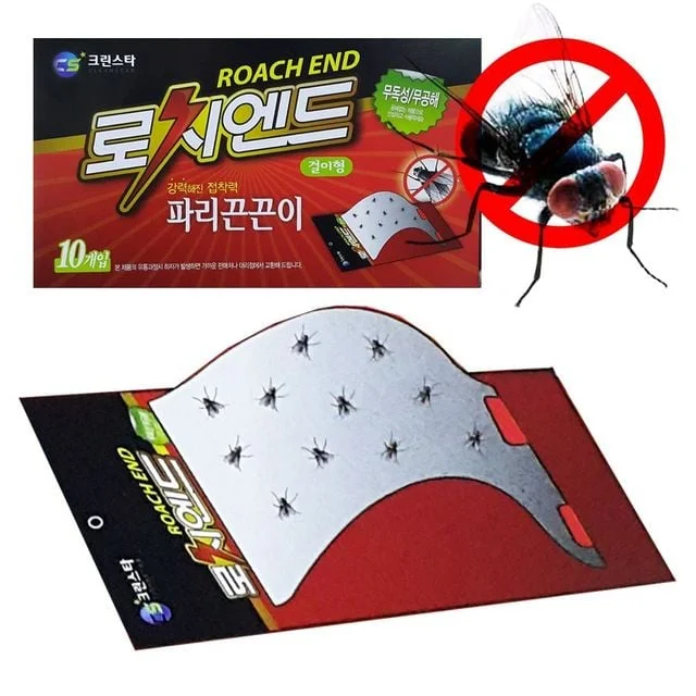 접착형 파리포획시트 벽붙임 해충유인트랩 10개