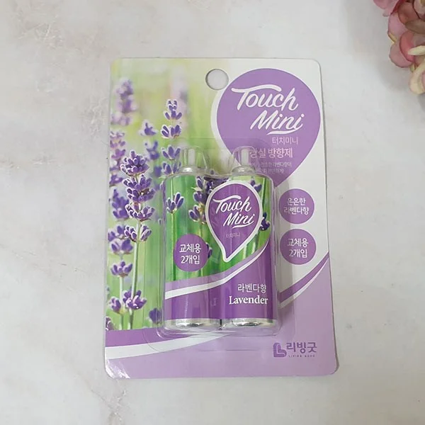 (ABM도매콜) 터치미니 방향제 라벤더향 리필 13ml 2개입