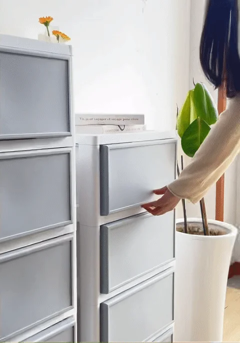 북유럽 스타일 거실 수납장 4단 5단 서랍형 옷장 침실 정리함 상세2
