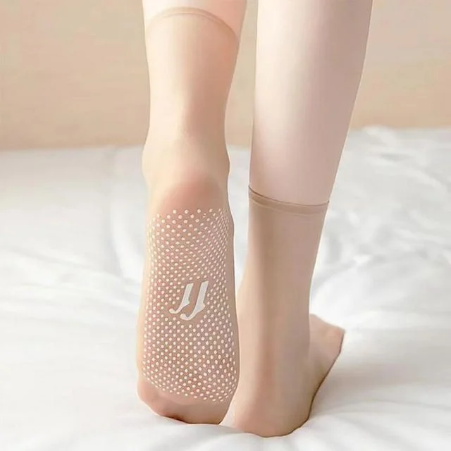 논슬립 발목 스타킹 양말 실리콘스타킹 발목스타킹 양말 중목 미끄럼방지스타킹 덧신 논슬립