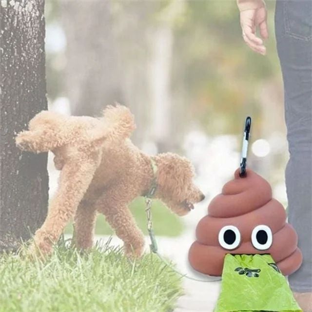 강아지 배변 봉투 반려견 배변 봉투 휴대용 디스펜서 주머니 산책용 카라비너 용품 위생