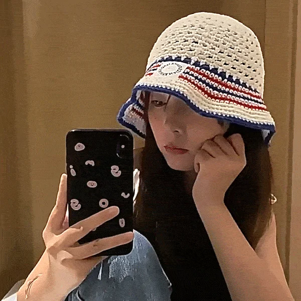 벙거지모자 스트라이프 버킷햇 상세2