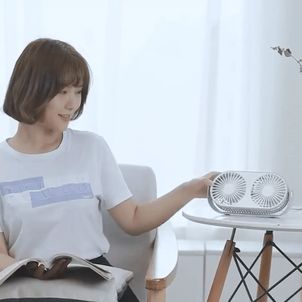 무선 미니선풍기 휴대용 차박 캠핑용 사무실용 상세4