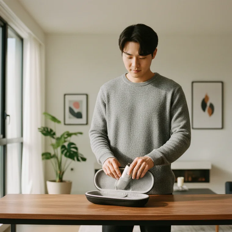 전기면도기 여행용 하드 파우치 휴대용 케이스