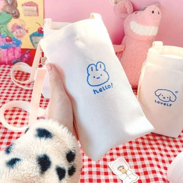 커피홀더 미니 텀블러가방 패브릭백 물통가방