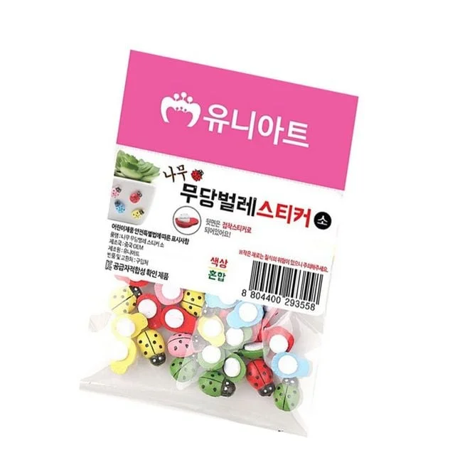 2000 나무 무당벌레 미니스티커 나무장식 3D입체스티커