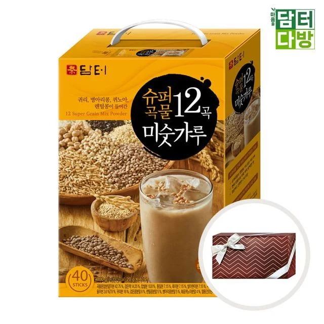 슈퍼 곡물 미숫가루 스틱 12곡 미숫가루 스틱 다이어트 선물용 간편식 고소한 건강