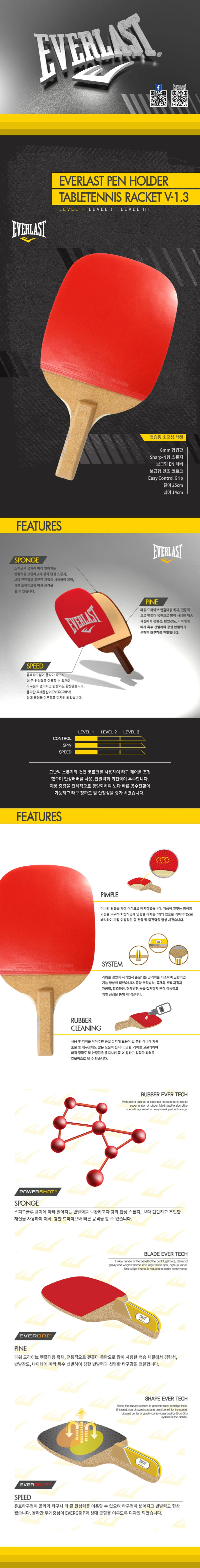 스포츠 라켓 탁구 펜홀더 세트 상세1