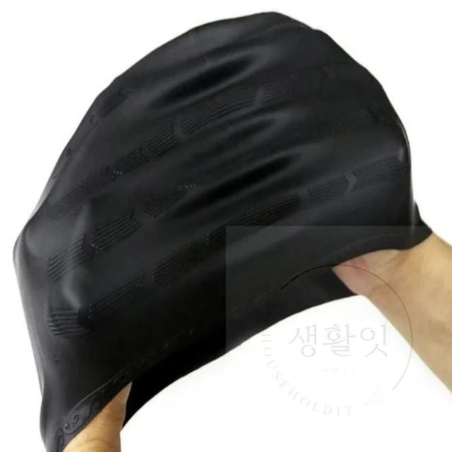 실리콘 귀마개수영모자 블랙 귀여운수영모자 여자수영모 스판수영모자 예쁜수영모자 성인수영모자