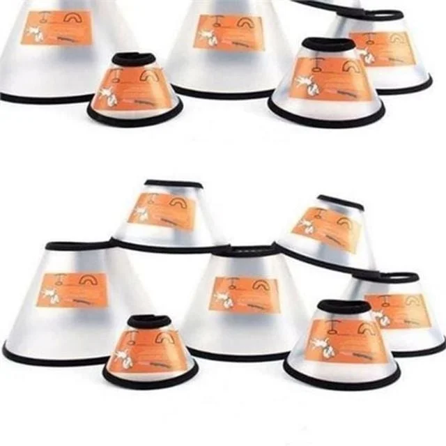 반려동물 넥 카라 반려견 넥 카라 반투명 회복용 강아지 수술