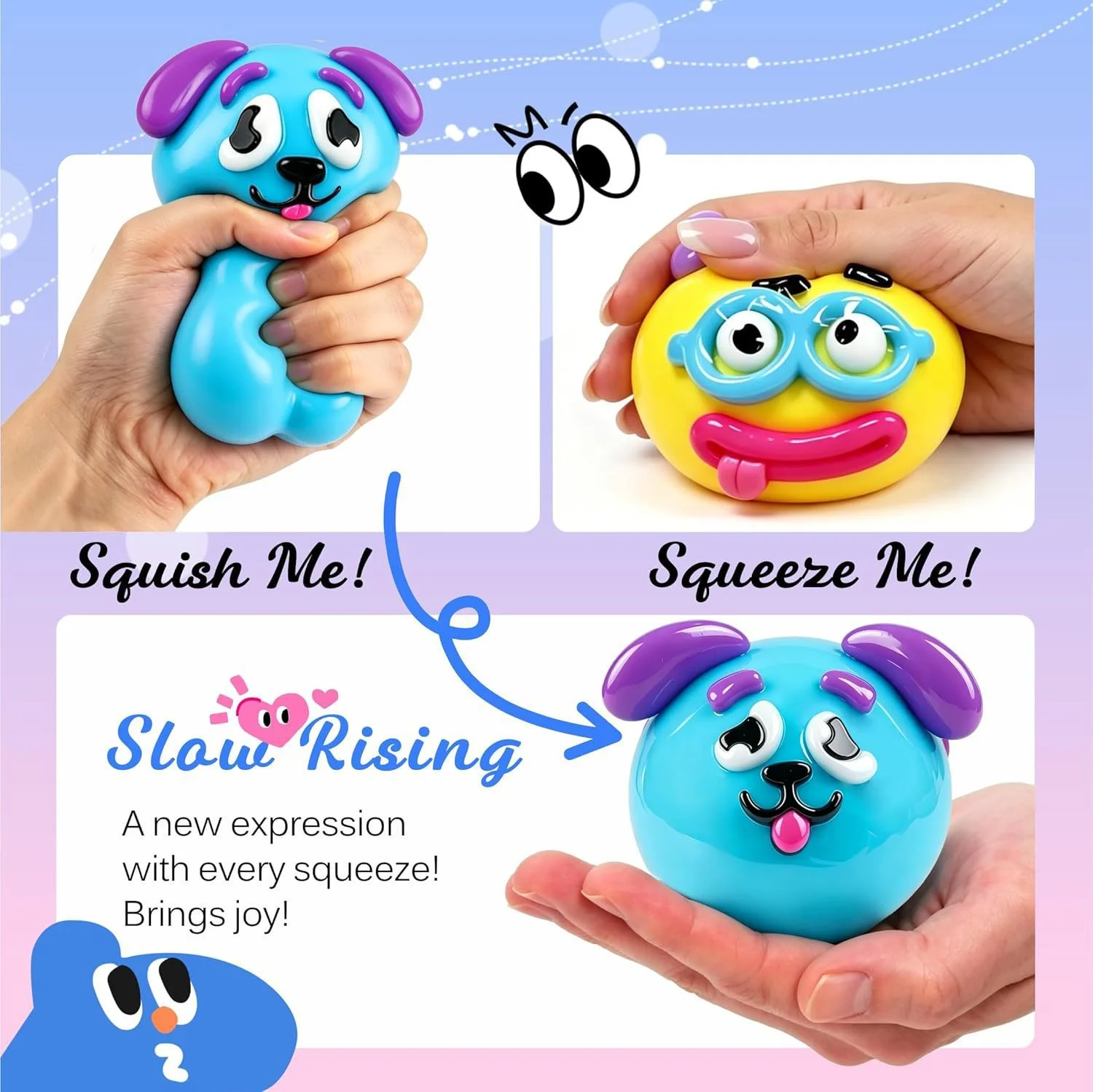Dog Face Swap Squishy 말랑이 주물럭 장난감 200g 상세5