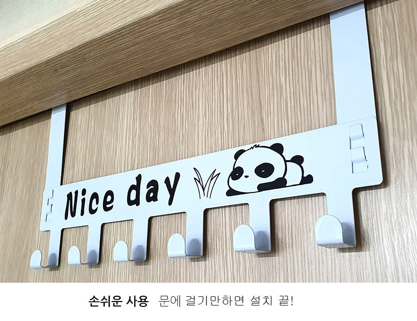 도어훅 화이트 문걸이훅 책가방걸이 상세5