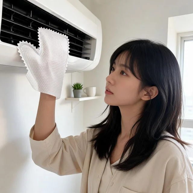청소장갑 일회용 부직포 손걸레 먼지제거 주방 거실 욕실 청소용품 10p