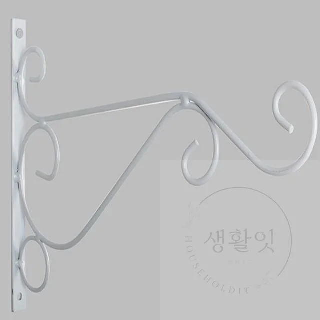 철제벽걸이화분걸이 30x2x20 화이트 벽걸이브라켓 벽걸이식물 공중걸이화분 화분벽걸이 벽걸이받침대