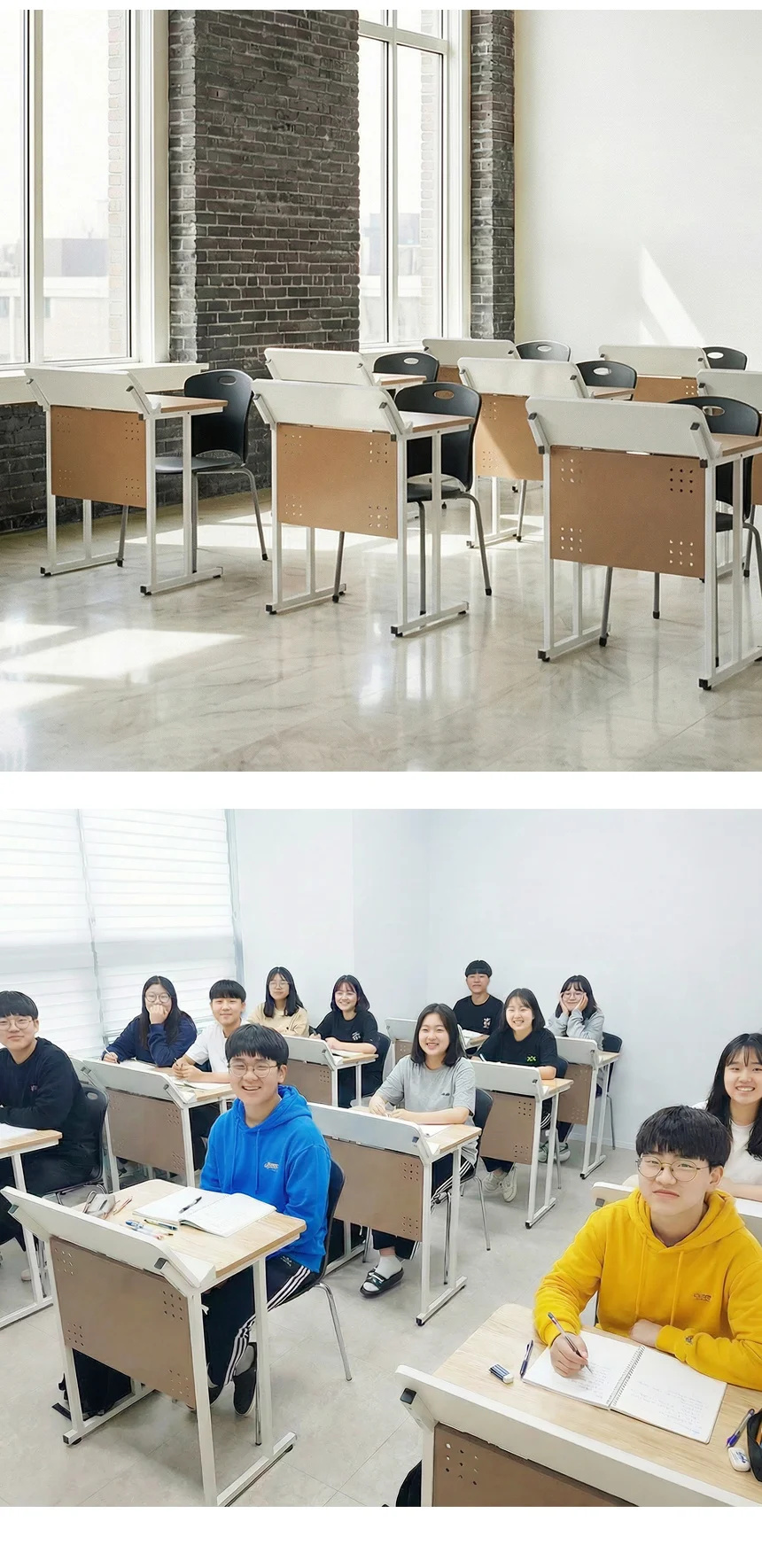더블데스크V2 학원책상 학교 공부방 책상 상세4