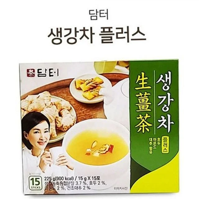 전통 생강 차 견과류 생강 차 환절기 스틱형 간편 겨울 전통차 티타임 따뜻한 아몬드 건강 대추