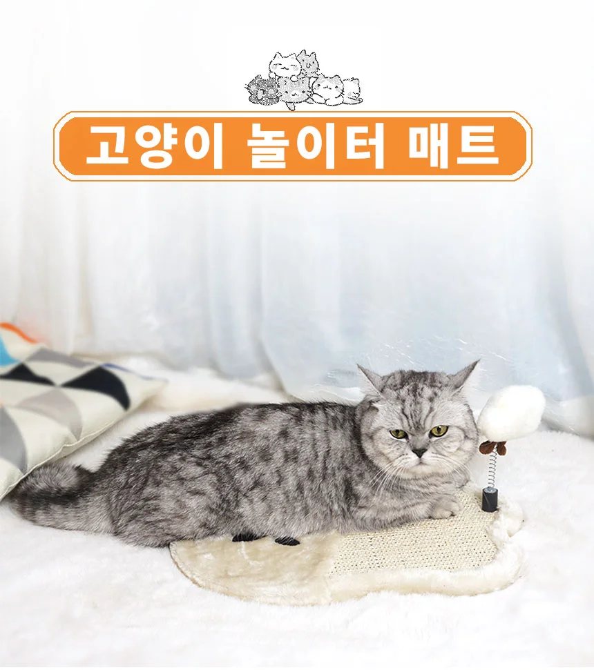 반려묘 놀이 고양이 장난감 매트 상세1