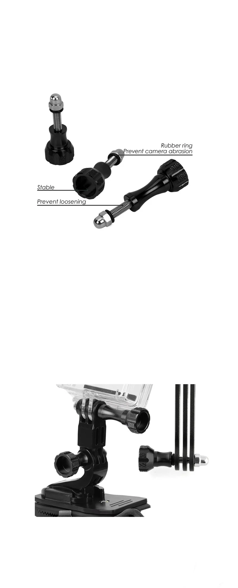 DJI 오즈모 액션 4 호환 액션캠 알루미늄 스크류 나사 상세4