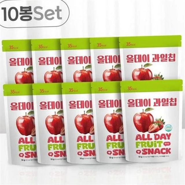 동결건조 과일 칩 사과 딸기 칩 휴대용 혼합 건과일 간편 스낵 자연 식품 건조 간식 백퍼센트 어린이