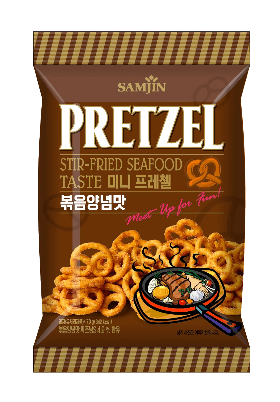 삼진 미니프레첼 볶음양념 1박스 70gx24입 상세4