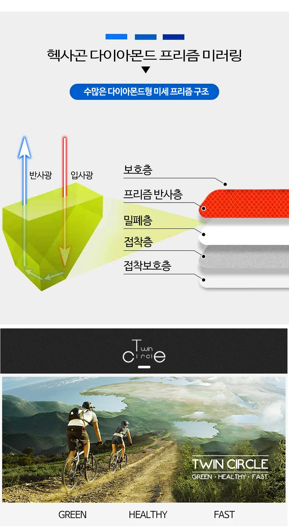 루미나D 스티커 rc1115 반사스티커21종 자전거 프레임 야간 사고방지 상세5